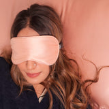 Mulberry Silk Eye Sleeping Mask For Deep Sleep - Blush Pink