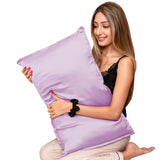 Mulberry Silk Pillow Cover - Lavender