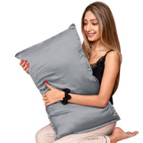 Mulberry Silk Pillow Cover - Charcoal Grey