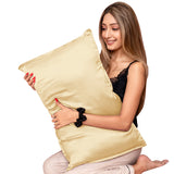 Mulberry Silk Pillow Cover - Champagne Gold