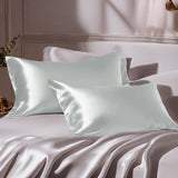 Mulberry Silk Pillow Cover - Sterling Silver