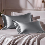 Mulberry Silk Pillow Cover - Charcoal Grey