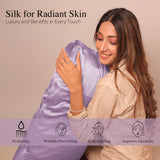 Mulberry Silk Pillow Cover - Lavender