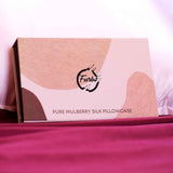 Mulberry Silk Pillow Cover & Scrunchy Pack Of 2 -  Champagne Gold