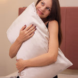 Mulberry Silk Pillow Cover - Sterling Silver