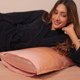Mulberry Silk Pillow Cover & Scrunchy Pack Of 2 - Blush Pink