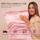 Mulberry Silk Pillow Cover - Blush Pink