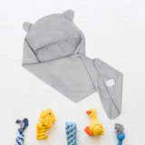 Furbo 100% Bamboo Hooded Baby Bath Towel Ultra Absorbent, Soft Feel, Quick Drying & Antibacterial, 600 GSM