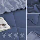 Furbo Microfiber Reversible All-Season Comforters: Soft, Durable, and Versatile, Blueberry-Lavender