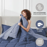 Furbo Microfiber Reversible All-Season Comforters: Soft, Durable, and Versatile, Blueberry-Lavender