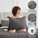 Furbo Microfiber Reversible All-Season Comforters: Soft, Durable, and Versatile, Mocha-Cream