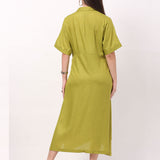 Lime Green Ankle Length Maternity Dress