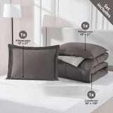 Furbo Microfiber Reversible All-Season Comforters: Soft, Durable, and Versatile, Mocha-Cream