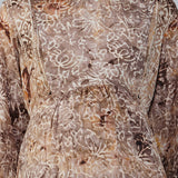 Maternity Dress women- Elegant Brown, Poly silk