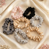 Mulberry Silk Hair Scrunchies (22 Momme, 6A Grade) (Assorted)