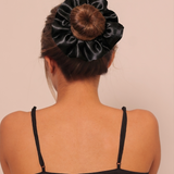 Mulberry Silk Hair Scrunchies, (22 Momme, 6A Grade) Assorted - Black