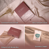 Mulberry Silk Pillow Cover - Champagne Gold