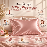 Mulberry Silk Pillow Cover - Pack of 1 ( Standard )