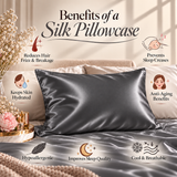 Mulberry Silk Pillow Cover - Pack of 1 ( Standard )