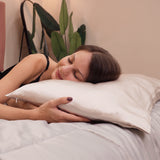 Mulberry Silk Pillow Cover - Sterling Silver