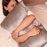 Mulberry Silk Pillow Cover - Charcoal Grey