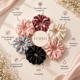 Mulberry Silk Hair Scrunchies (22 Momme, 6A Grade) (Assorted)