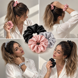 Mulberry Silk Hair Scrunchies (22 Momme, 6A Grade) (Assorted)